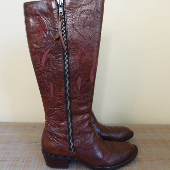 Born Byrne Brown Western Boot Size 6.5M - Picture 7 of 13